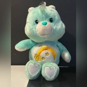 Vintage Care Bear Wish Bear Shooting Star 2003 
9” W Secret Velcro Stash